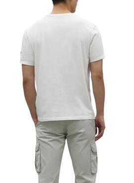 T-shirt Ecoalf Almeralf blanc pour homme