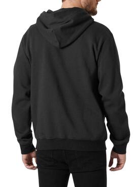 Sweat à capuche Helly Hansen Graphic Hoddie noir pour homme