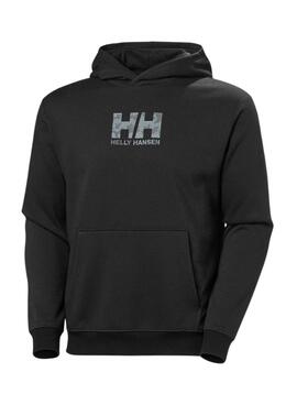 Sweat à capuche Helly Hansen Graphic Hoddie noir pour homme