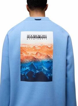 Sweatshirt Napapijri Rollin bleue pour homme