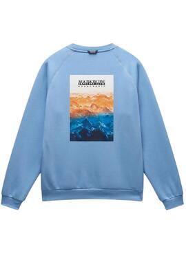 Sweatshirt Napapijri Rollin bleue pour homme