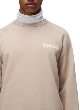 Sweatshirt Napapijri Rollin beige pour homme