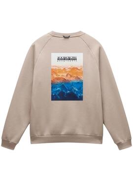 Sweatshirt Napapijri Rollin beige pour homme