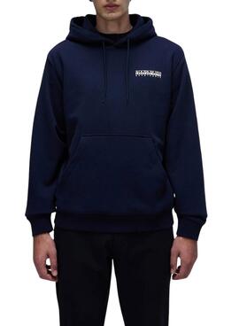 Sweatshirt Napapijri Linth bleue marine pour homme