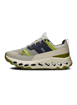 Chaussures de course On Running Cloudhorizon vertes pour hommes