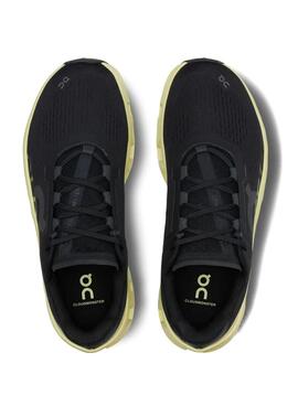 Chaussures On Running Cloudmonster noir et citron pour homme