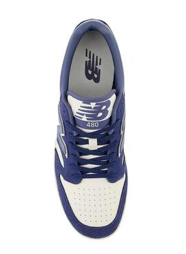 Chaussures New Balance 480 bleues pour hommes