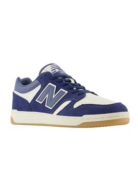 Chaussures New Balance 480 bleues pour hommes