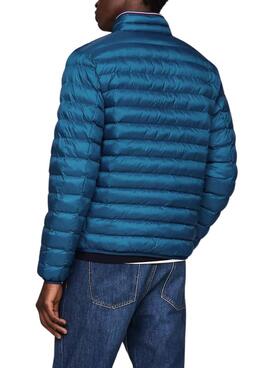 Veste Tommy Hilfiger Packable bleue pour homme