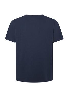 T-shirt Pepe Jeans Somers bleu marine pour homme