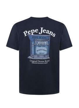 T-shirt Pepe Jeans Somerton bleu marine pour homme