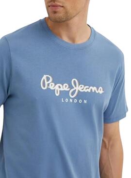 T-shirt Pepe Jeans Abel bleue pour homme