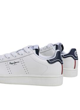 Chaussures Pepe Jeans Player Air blanches pour enfant