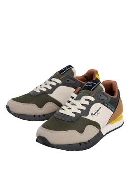 Chaussures Pepe Jeans London Park beige pour garçon