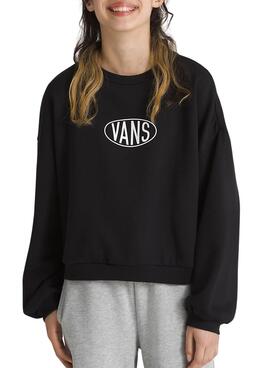 Sweatshirt Vans Name Drop noir pour fille