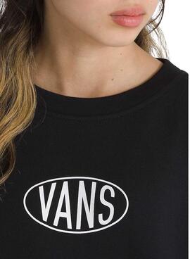 Sweatshirt Vans Name Drop noir pour fille