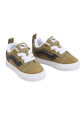 Sneakers Vans Old Skool mini vertes pour enfant