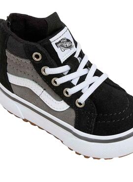 Chaussures Vans Sk8 Hi gris et noir