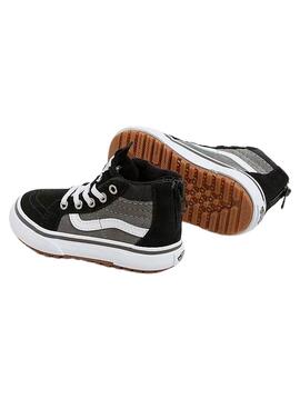 Chaussures Vans Sk8 Hi gris et noir