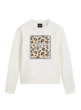 Sweatshirt Vans Felidae blanc pour enfant