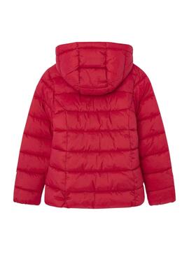 Doudoune Pepe Jeans Vivian Short rouge pour fille