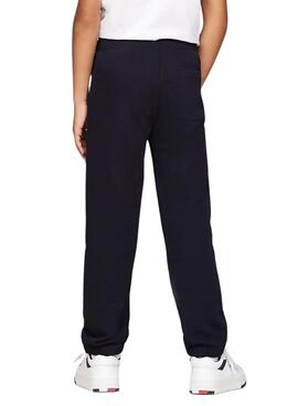 Pantalon jogger Tommy Hilfiger Puff bleu marine pour garçon