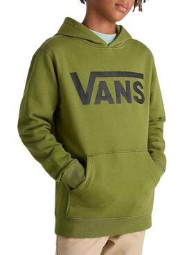 Sweat à capuche Vans Classic vert pour enfant