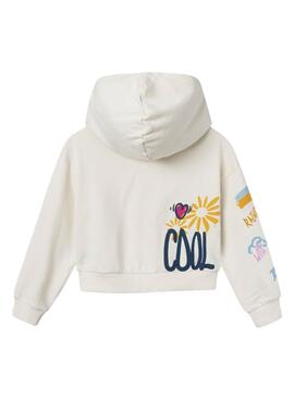 Sweatshirt Name It Fliditte blanc pour fille