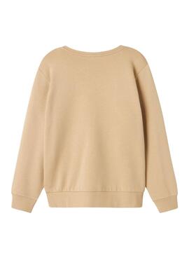 Sweatshirt Name It Lamane beige pour garçon