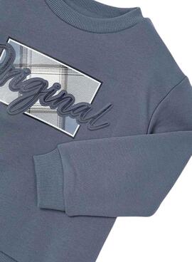 Sweatshirt Mayoral Embossed gris pour garçon