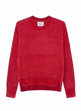 Pull Pepe Jeans Willow rouge pour fille