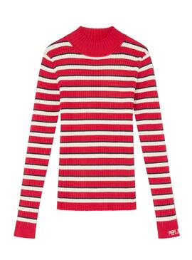 Pull Pepe Jeans Wimberly rouge pour fille