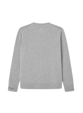 Pull Pepe Jeans Tottenham gris pour enfant