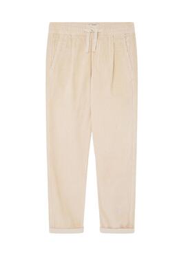 Pantalon en velours côtelé Pepe Jeans Eadon beige pour garçon