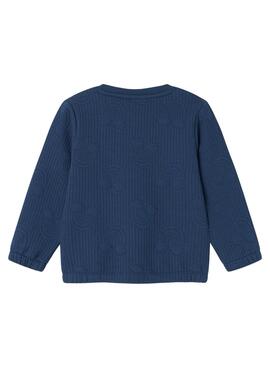 Sweat-shirt Name It Karolina bleu marine pour fille