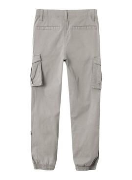 Pantalon Name It Ryan Cargo gris pour garçon