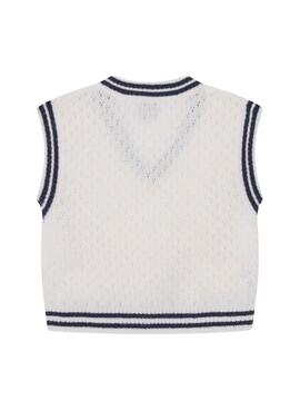 Gilet Pepe Jeans Winta blanc pour fille