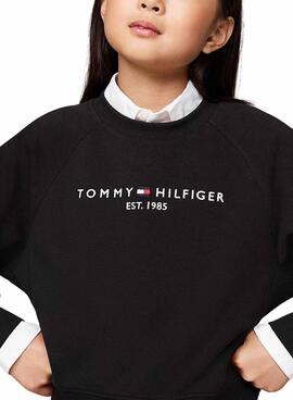 Chándal Tommy Hilfiger Basic noir pour fille