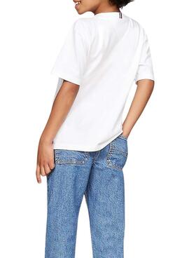 T-shirt Tommy Hilfiger Essential blanc pour enfant