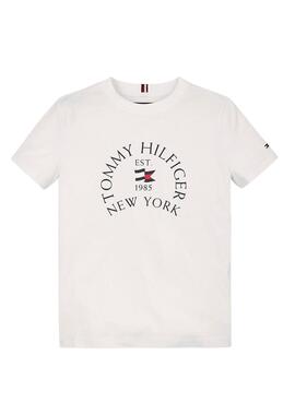 T-shirt Tommy Hilfiger Nautical blanc pour garçon