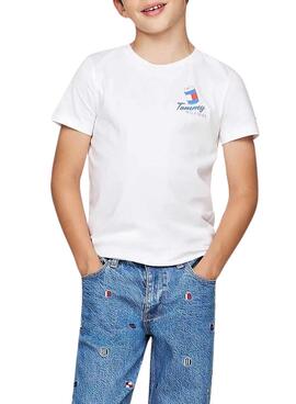 T-shirt Tommy Hilfiger Fun blanc pour garçon