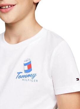 T-shirt Tommy Hilfiger Fun blanc pour garçon