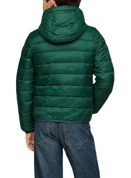 Veste matelassée Tommy Hilfiger verte pour garçon