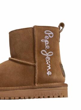 Bottes Pepe Jeans Diss marron pour fille