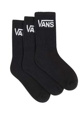 Chaussettes Vans Crew basic noir pour garçon et fille