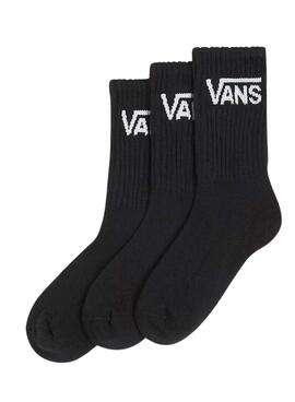 Chaussettes Vans Crew basic noir pour garçon et fille