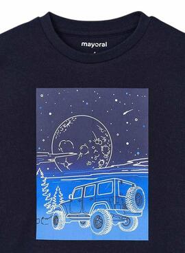 T-shirt Mayoral avec impression phosphorescente pour garçon