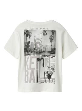 T-shirt Name It Kelfon blanc pour garçon