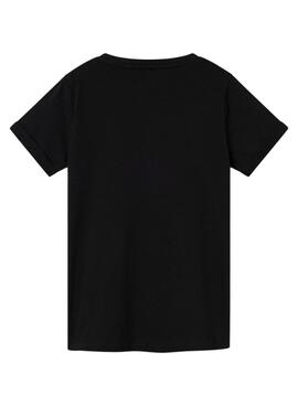 T-shirt Name It Jax noir Mercredi pour fille