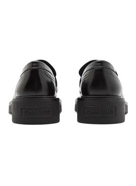 Mocassins Tommy Jeans Hardware en cuir noir pour femme